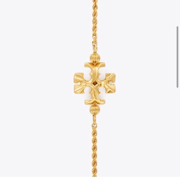 Tory Burch logo emerald necklace - Picture 3 of 4